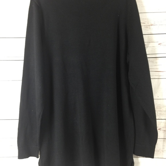 Charter Club Swan Sweater Tunic Deep Black - Picture 5 of 5
